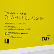 画像をギャラリービューアに読み込む, Olafur Eliasson (2004 Tate vintage poster reproduction)