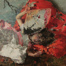 画像をギャラリービューアに読み込む, Cartel "Los hijos del pintor, Maria Luisa y Mariano, en el salón japonés"