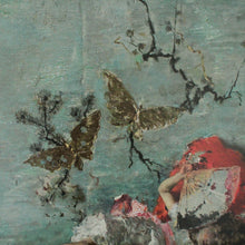 画像をギャラリービューアに読み込む, Cartel "Los hijos del pintor, Maria Luisa y Mariano, en el salón japonés"