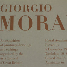画像をギャラリービューアに読み込む, Giorgio Morandi 1970-71