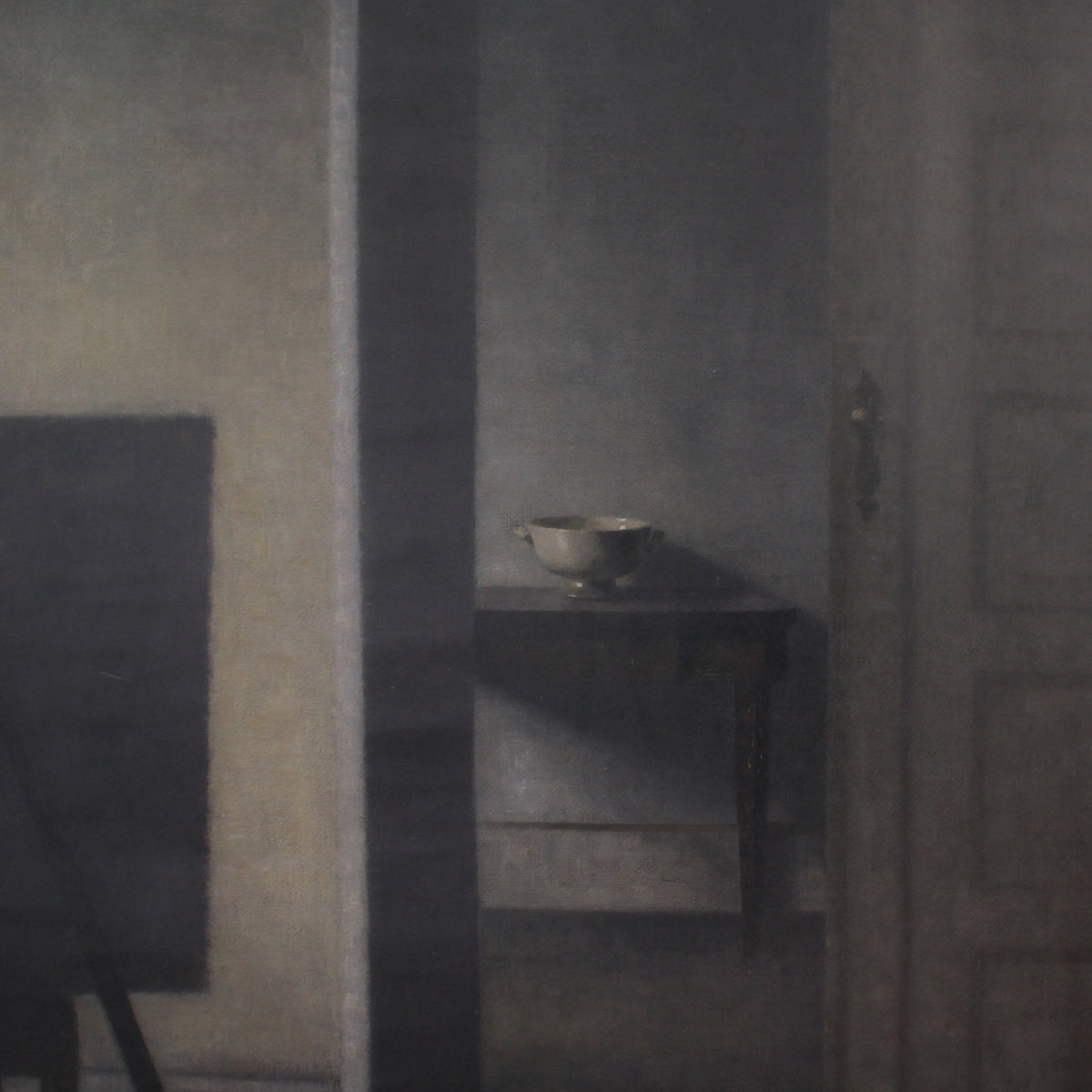 【セール】ドイツイラストレーター Wilhelm Schlote インテリア Vilhelm Hammershøi, Interior with the Artist's Easel, 1910