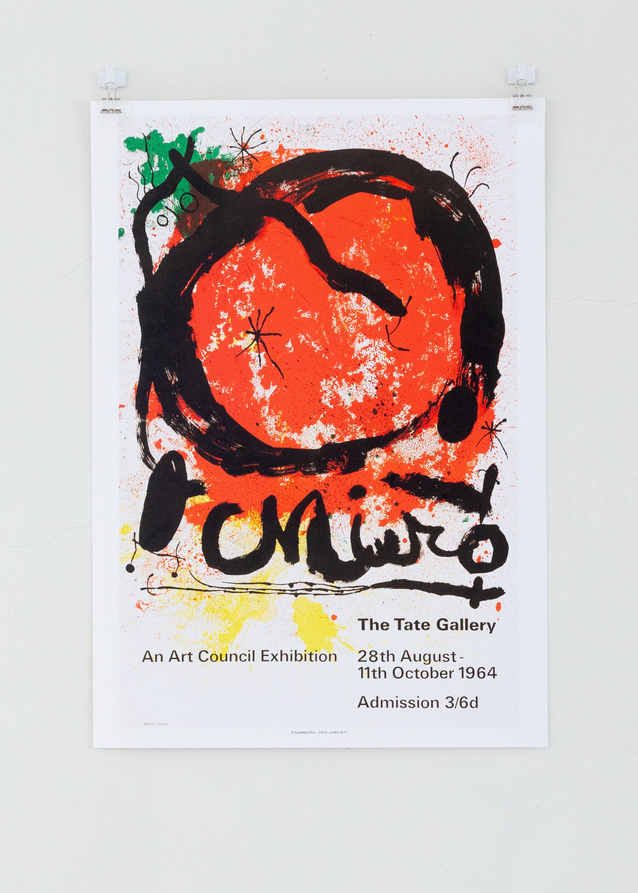 Joan Miro (1964 Tate vintage poster reproduction) – THE MUSEUMS