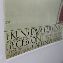 画像をギャラリービューアに読み込む, Plakat zu Secessionsausstellungen: Gustav Klimt, 1898
