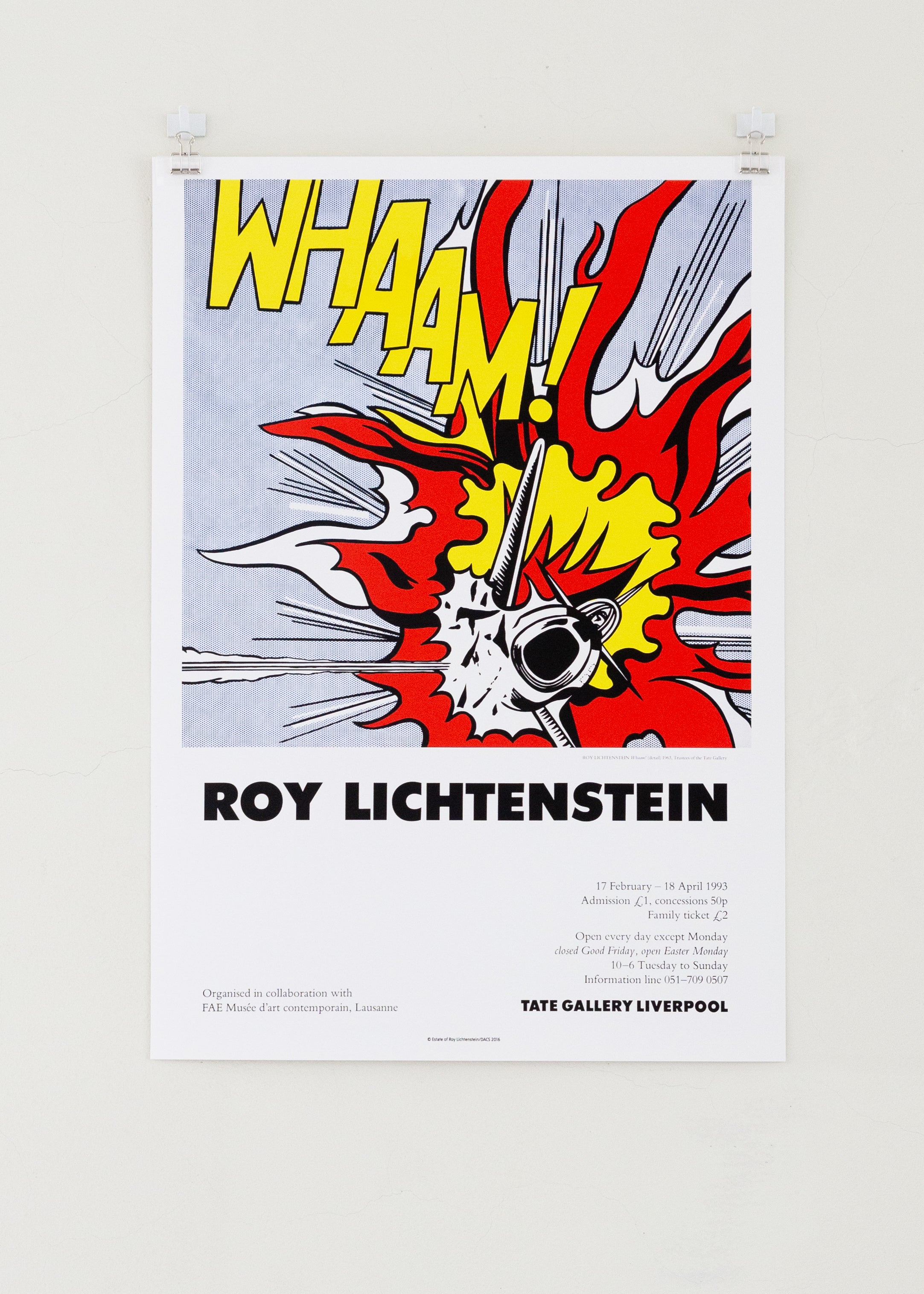 Roy Lichtenstein (1993 Tate Vintage Poster Reproduction) – THE