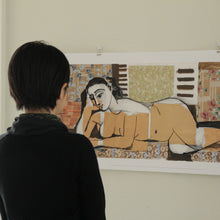 画像をギャラリービューアに読み込む, Large Print Picasso Reclining Nude Woman
